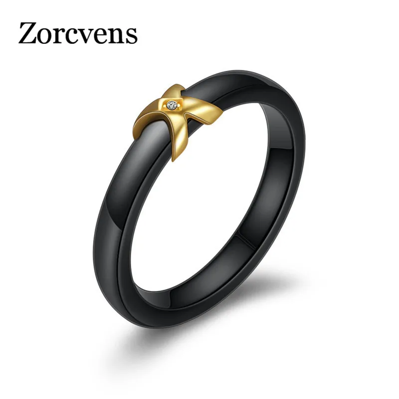 Женское кольцо золотистого цвета ZORCVENS обручальные кольца из белого