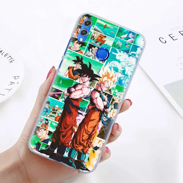 Goku Dragon Ball Z Супер сайян чехол для телефона для huawei Honor 8X 8A Pro 8C 8 S 9 10 Lite 20i Honor Play Y7 Y9 чехол Coque - Цвет: 07