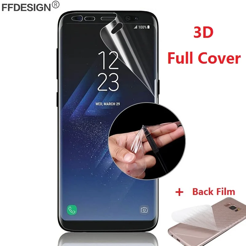 3D изогнутая Защитная пленка для Samsung Galaxy S9 S8 Plus S7 Edge S20 Ultra S10e S10 5G (не стекло)