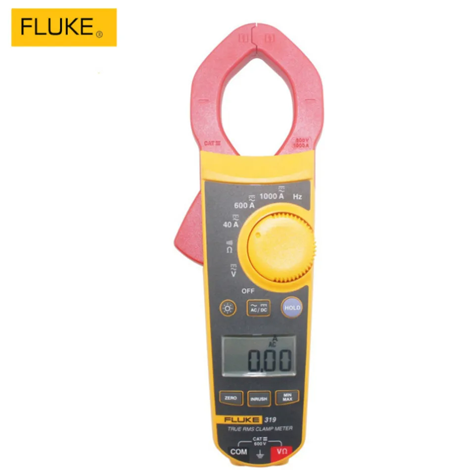 Цифровой амперметр F319 True RMS чувствительный зажим измерение ВКЛ ВЫКЛ хранение