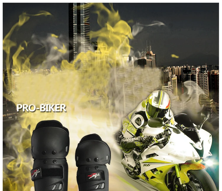 Pro-biker 4 шт./лот наколенники для мотоциклистов Лыжный Спорт Защитное снаряжение наколенники для катания на коньках Налокотники и Наколенники Защита