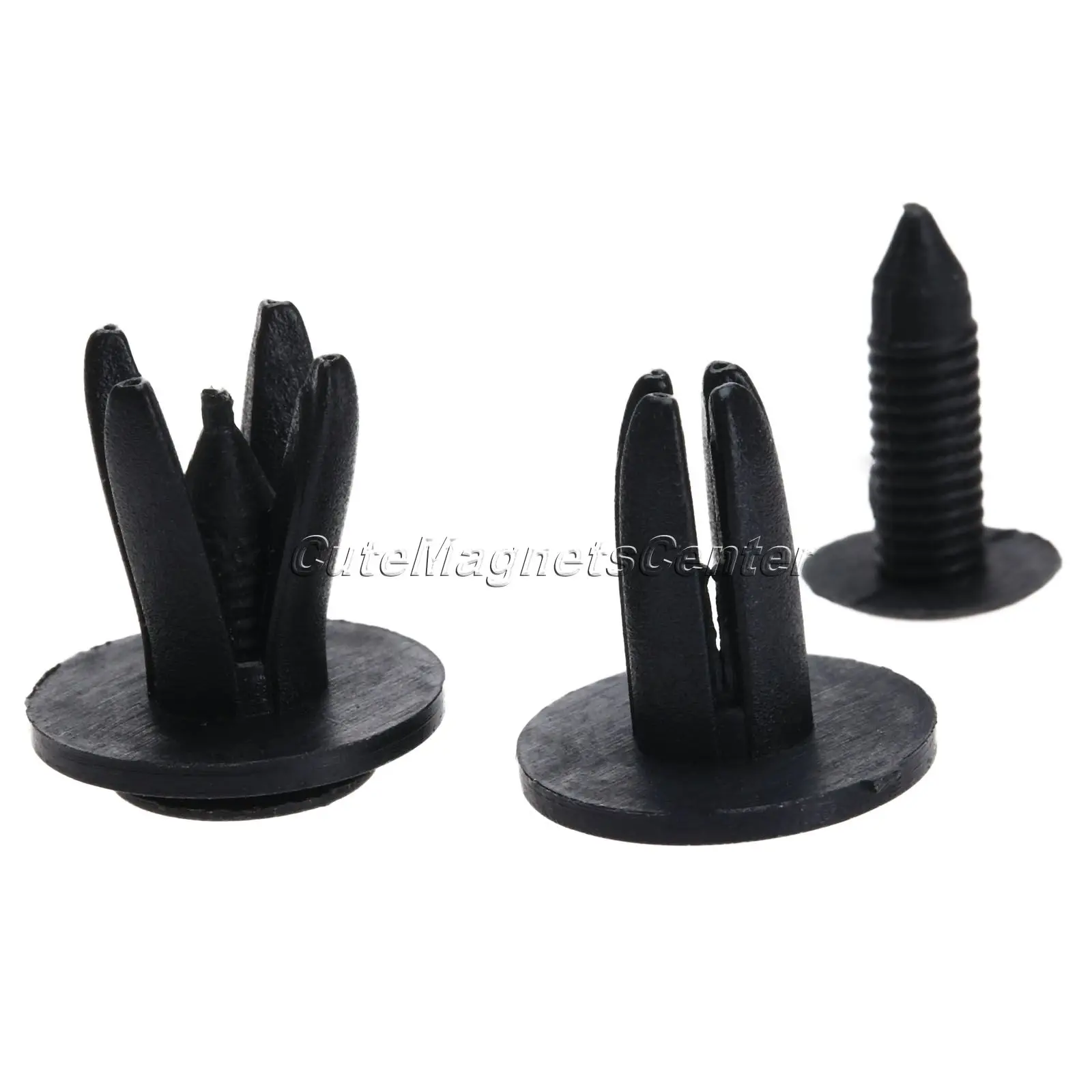 

50pcs 6mm Hole Black Universal Car Truck Bumper Fender Rivet Fastener Clips For Toyota Honda Mazda Suzuki