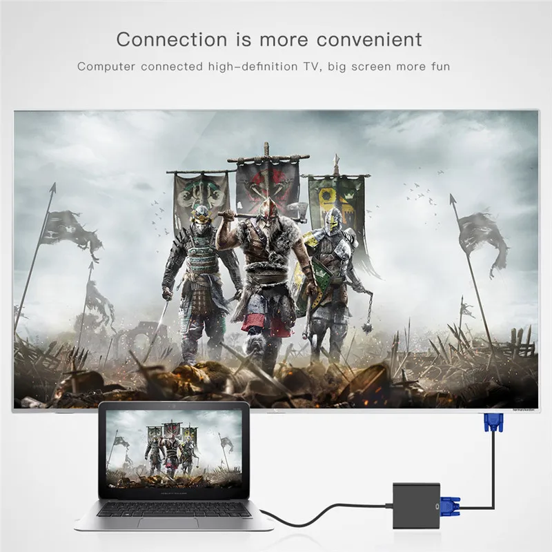 1080P HDMI в VGA адаптер цифро-аналоговый видео аудио папа-Famale конвертер адаптер для Xbox 360 PS4 ПК ноутбук планшет