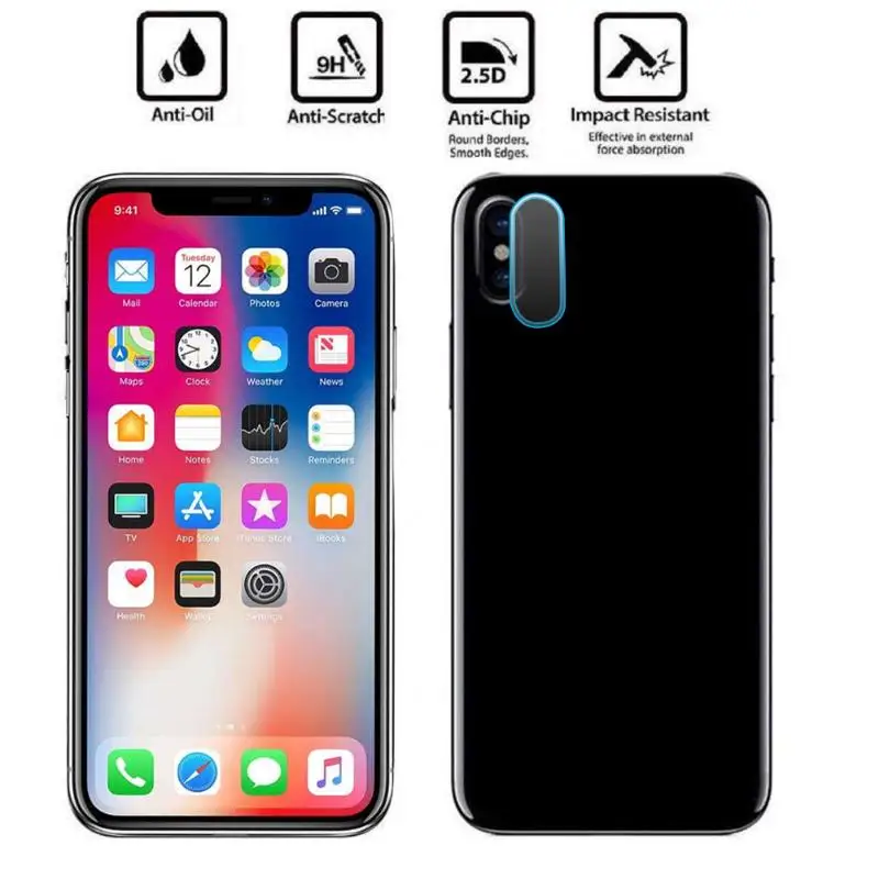 Защитная пленка для объектива камеры ALLOET iPhone X 9H HD задняя крышка Закаленное
