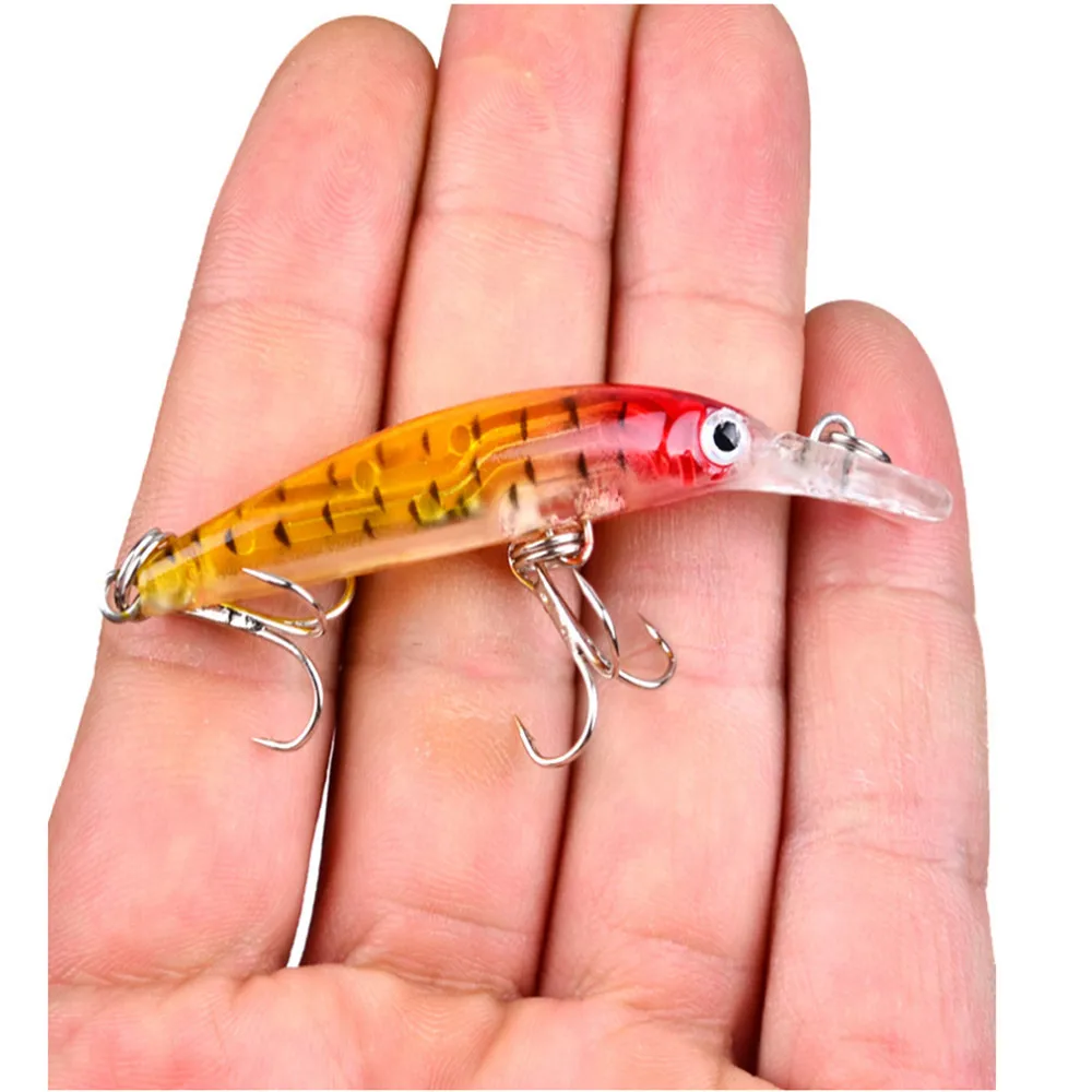 2018 1 шт блесна рыболовные приманки 7 см/3 9g жесткая наживка воблер типа Минноу