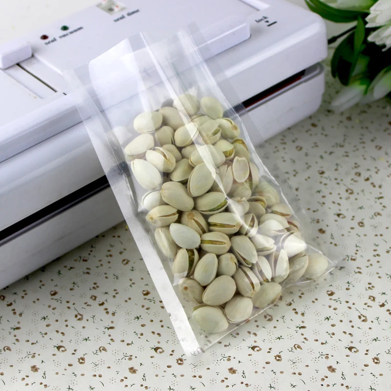 14*20cm Heat Seal Food Packaging Bag Transparent Bags Vacuum Storage Pouches Moist Barrier Plastic Package | Дом и сад