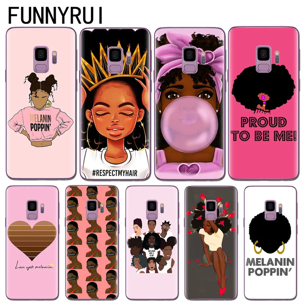 2bunz Melanin Poppin Aba Чехлы для Samsung Galaxy S6 S7 Edge S8 S9 Plus A8 2018 J3 J5 J7 A3 A5 A7 2016 2017 чехол | Мобильные