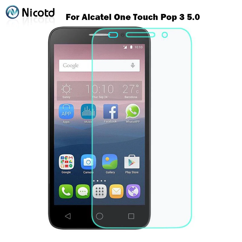 

For Alcatel One Touch Pop 3 5.0 Screen Protector 2.5D Explosion-proof Tempered Glass Film For Onetouch Pop3 5 5015D 5065D 5015X