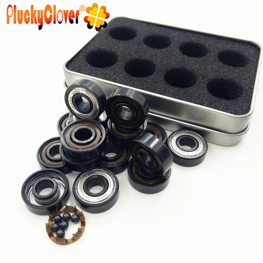 16 шт./кор. супер быстрый Швейцарский Керамика шариковый подшипник 608Z роликовые