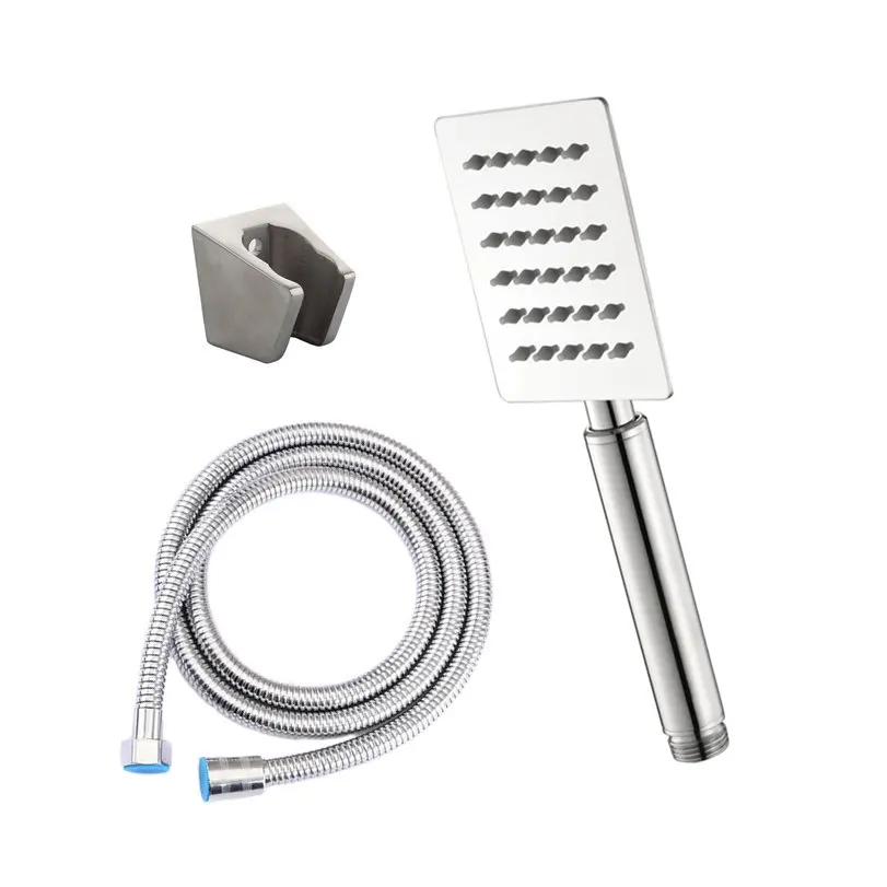 

Ручной квадратный держатель для душевой лейки temkune, хромированная нержавеющая сталь SUS304, аксессуары для ванной комнаты