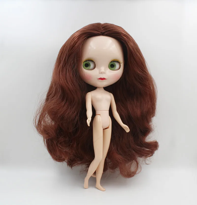 Blygirl, Блит куклы, коричневый медные завитки, новые куклы с 19 и 7 суставы, нормальное лицо снарядов, 1/6 куклы, куклы ню