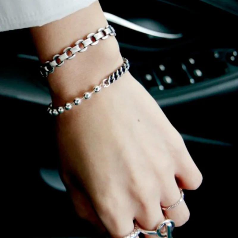 Flyleaf браслеты из стерлингового серебра 925 пробы для женщин шары цепь