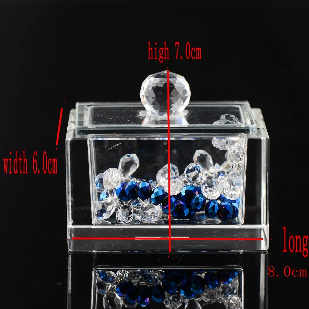 Прозрачное хрустальное ожерелье браслет серьги конфетные банки высокого