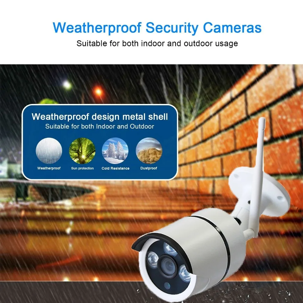 2MP 8CH NVR комплект 1080P беспроводное виброяйцо ночная съемка наружная CCTV камера