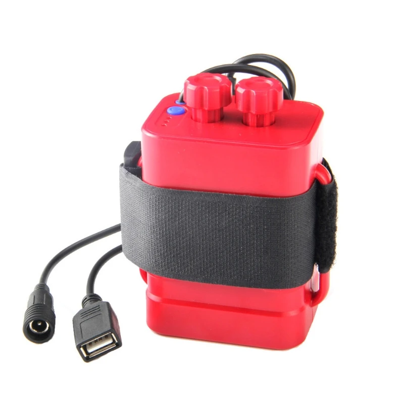 DC 8 4 V USB 5V 6x18650 чехол для хранения батареи коробка велосипеда светодиодный