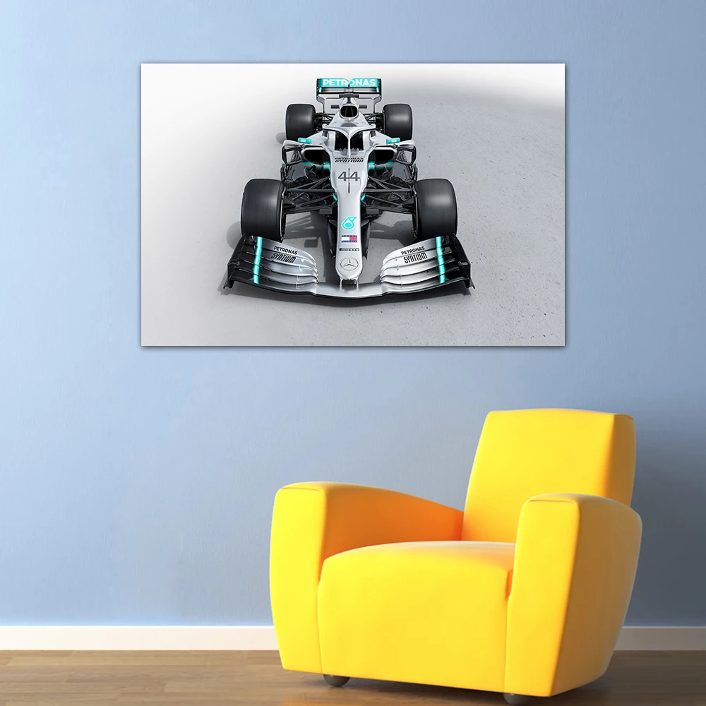 AMG F1 гоночный автомобиль плакат настенные художественные картины для гостиной домашний декор в рамке холст живопись
