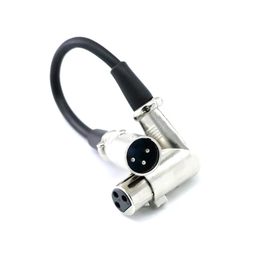 XLR правый угол 90 градусов Женский прямой мужской Mic Futural цифровой кабель Шнур 20 см