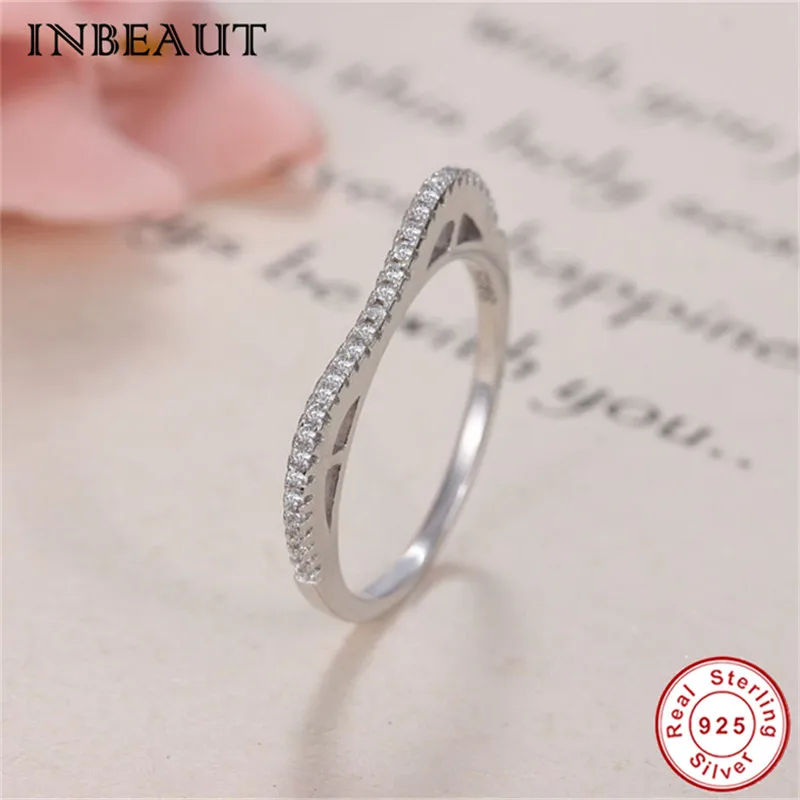 Женское вечернее кольцо INBEAUT с милым котенком CZ 100% 925 пробы серебряные милые белые