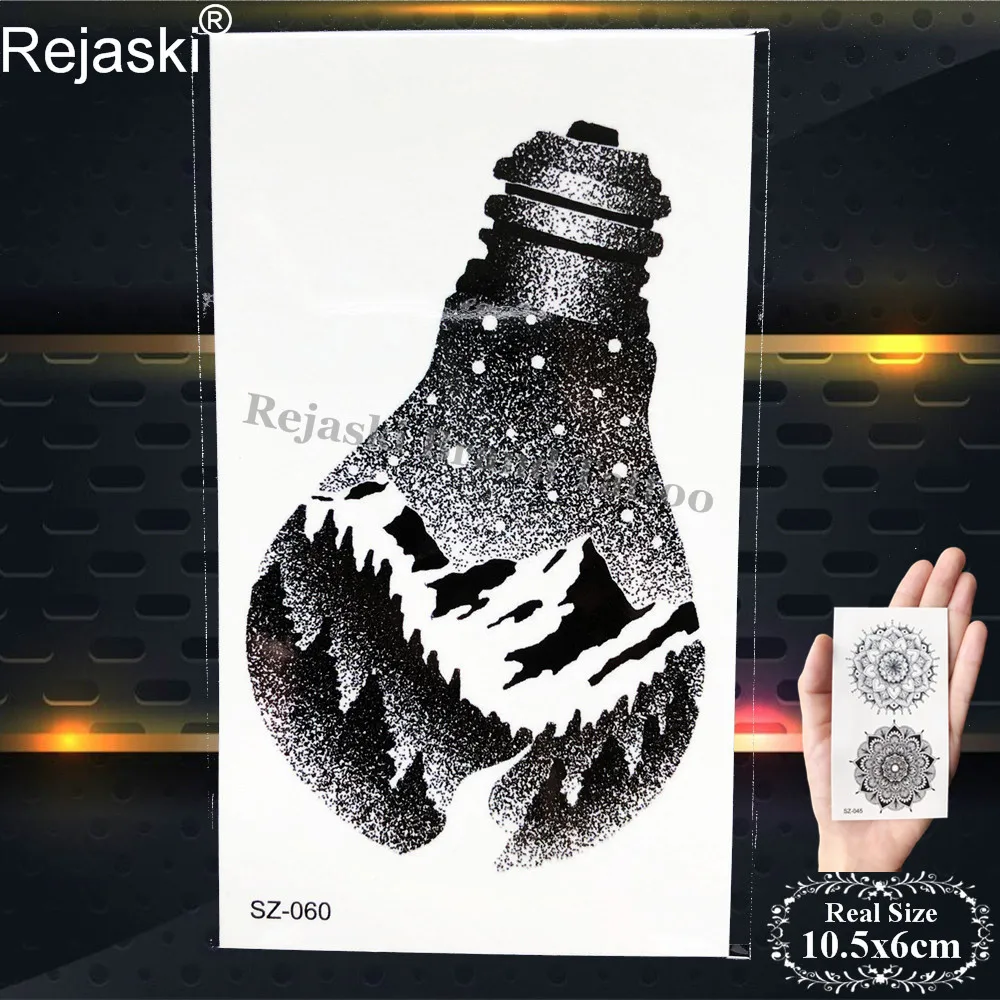 Rejaski Милые Руки горные татуировки наклейки мужские наручные Геометрические Волны Тигр Временные Татуировки женские тела лодыжки женские фальшивые татуировки - Цвет: PSZ060