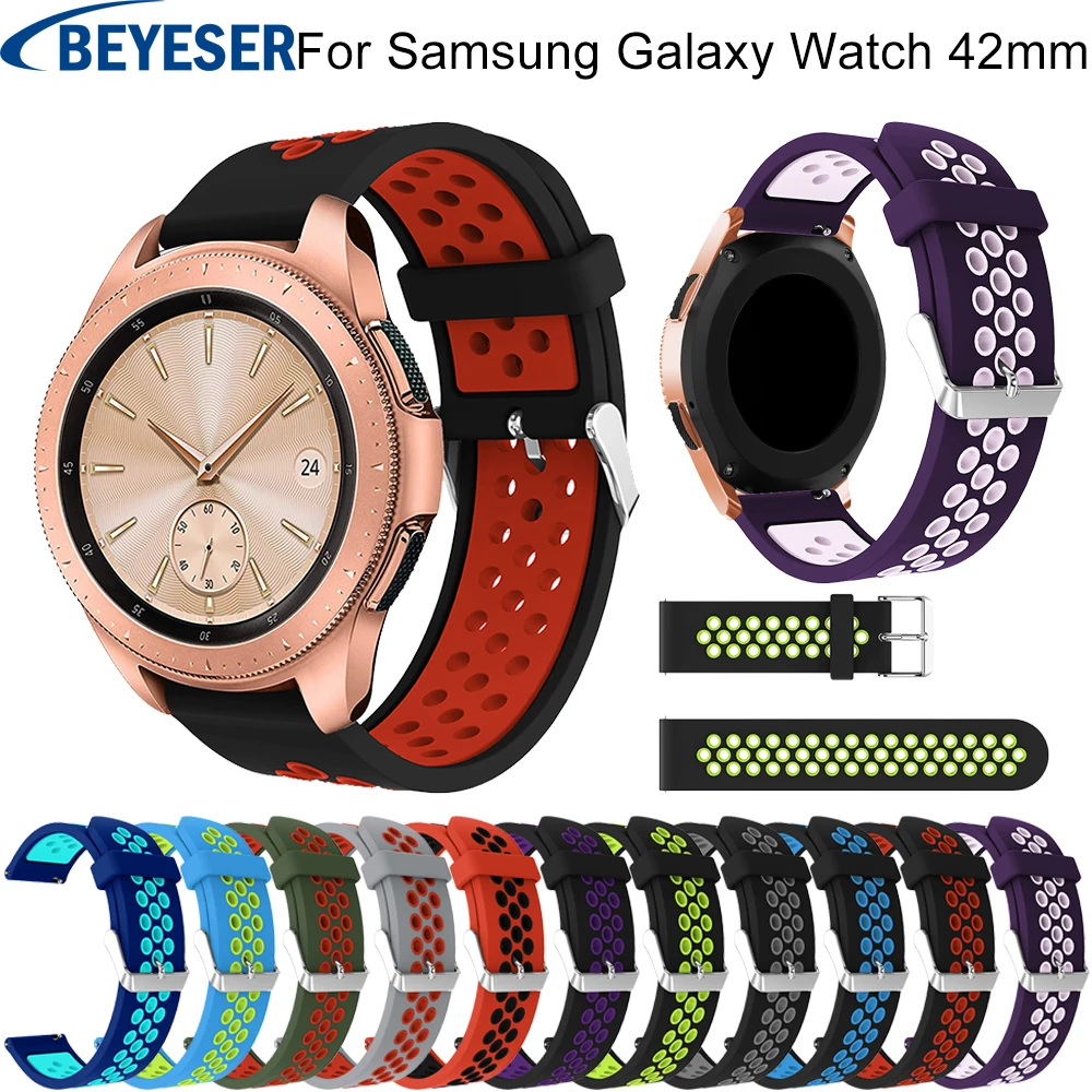 Ремешок для часов Samsung Gear sport S2 ремешок Galaxy Watch 42 мм браслет xiaomi huami amazfit bip|Ремешки