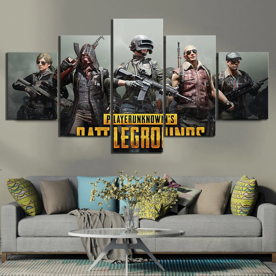 5 шт. PUBG игровые плакаты постеры плейерунды игры на поле битвы художественный