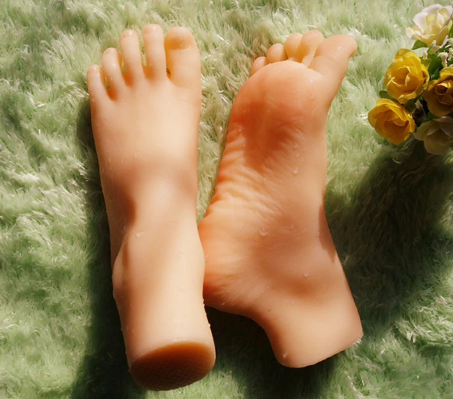Манекен детский реалистичный силиконовый мягкий манекен для ступней обувь