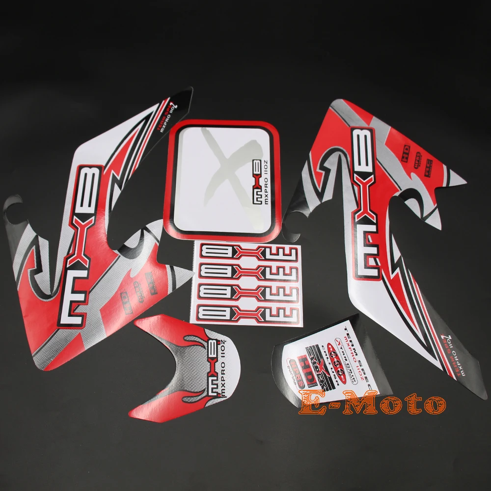 Красные наклейки для HONDA XR50 CRF50 новинка грязевого питбайка ROKETA SSR COOLSTER