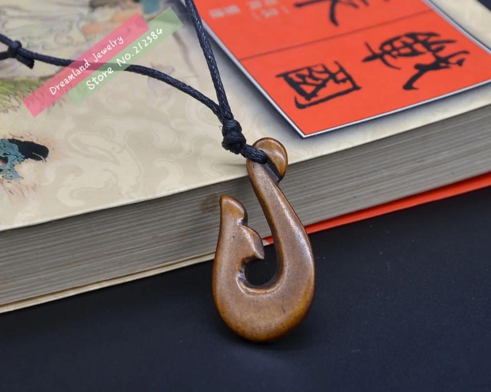 1 шт. Племенной Стиль Новая Зеландия маори ручная работа резная кость яка