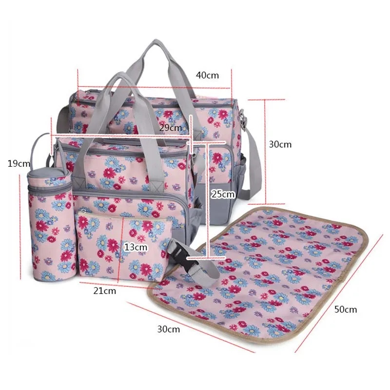 Многофункциональная водонепроницаемая сумка тоут для детских подгузников с