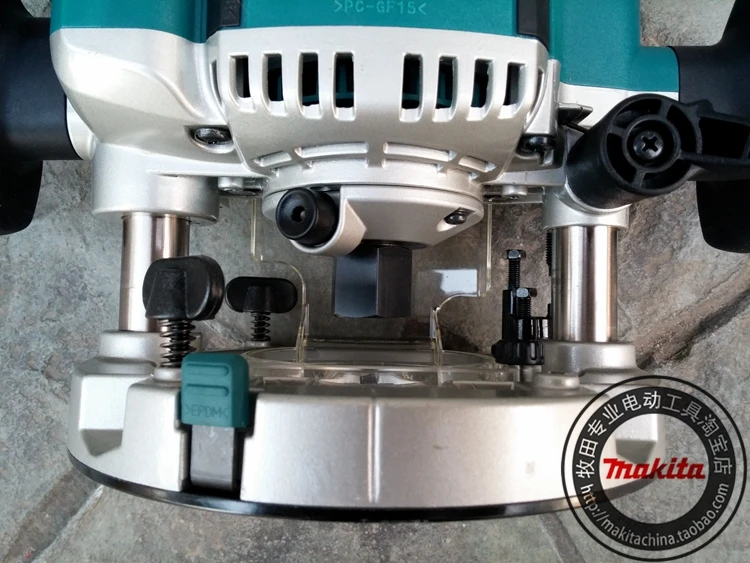 Makita мощный деревянный фрезерный RP2301FC(станок для резьбы) 2100 Вт 9000-линейный 22000 об/мин Деревообработка Обрезка и резьба электроинструменты