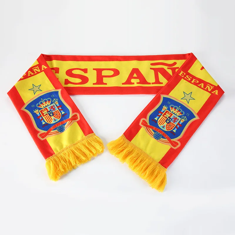 Россия испанский национальный футбольный болельщик шарф футбол шаль Германия