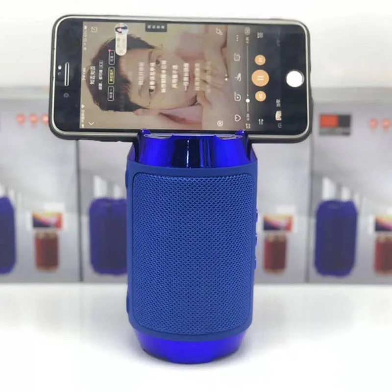 Портативный беспроводной Bluetooth динамик многофункциональный кронштейн для мобильного телефона HIFI сабвуфер Bluetooth динамик FM Bluetooth динамик