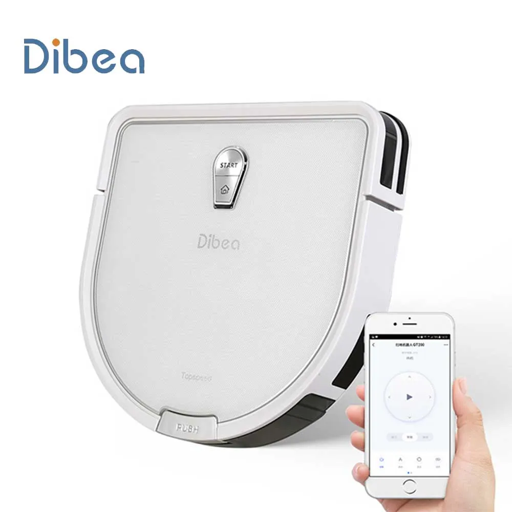 Dibea GT200 умный гироскоп робот пылесос сухой и влажный 1 5 см приложение для