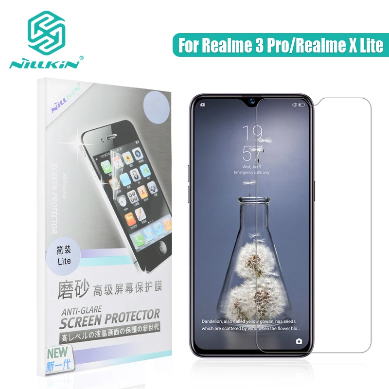 NILLKIN Realme 3 Pro Защитная пленка для экрана HD супер прозрачная защитная Матовая Антибликовая пленка для экрана Realme X Lite 6,3''