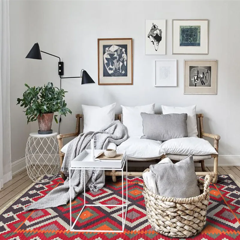 Kilim пасторальный скандинавский богемный современный геометрический ручной