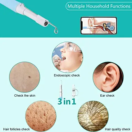 5 мм Тип C/USB Android эндоскоп камера визуальная Ушная ложка наушник Otoscope ручка уход за