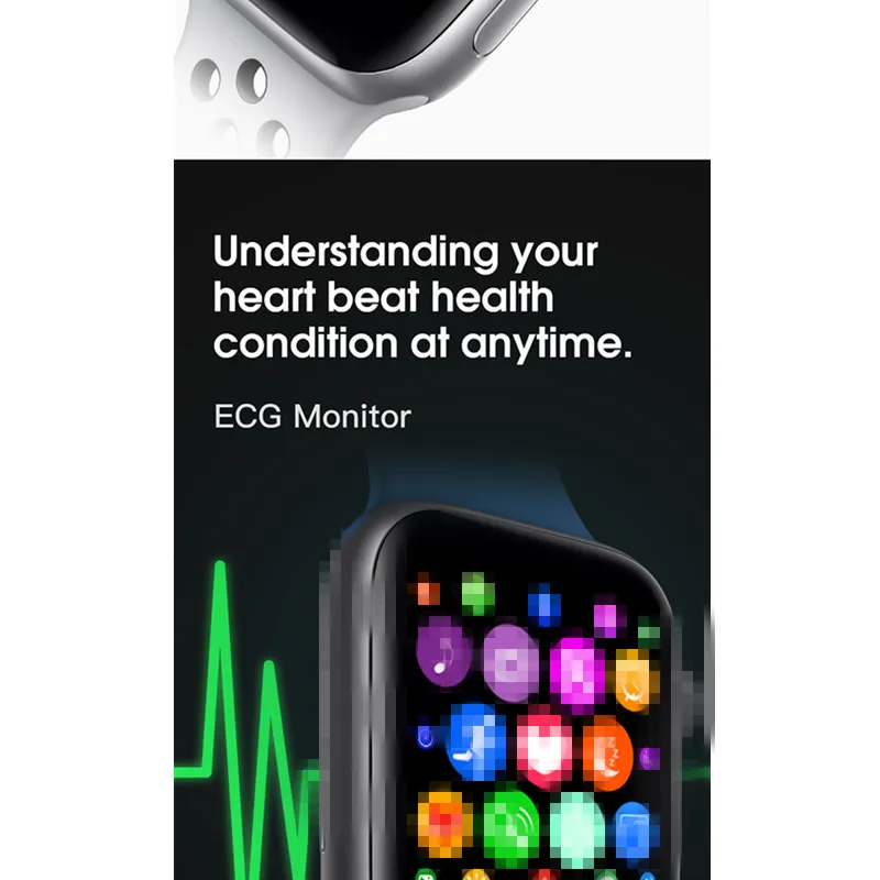 GOLDENSPIKE Bluetooth Смарт-часы W54 SmartWatch 44 мм чехол для Apple iOS Android Heart Rate ЭКГ-шагомер IWO 6 обновление