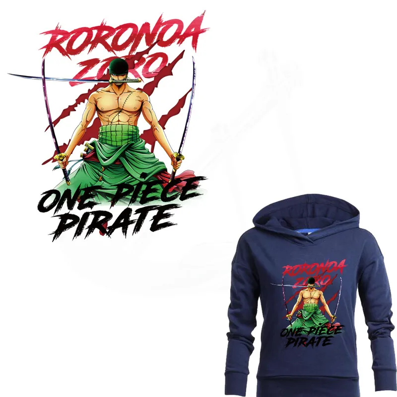 Популярная аниме цельная Roronoa Zoro железная заплатка для одежды DIY футболка одежда нашивки наклейка с термопереносом