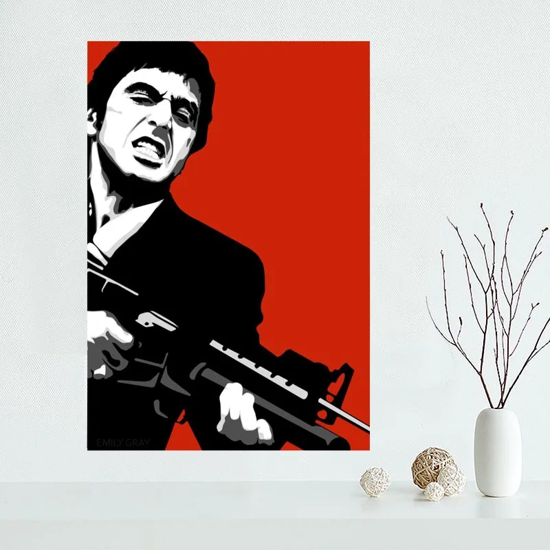 Горячая Распродажа на заказ Canvas Poster Tony Монтана домашний декор постер с принтом