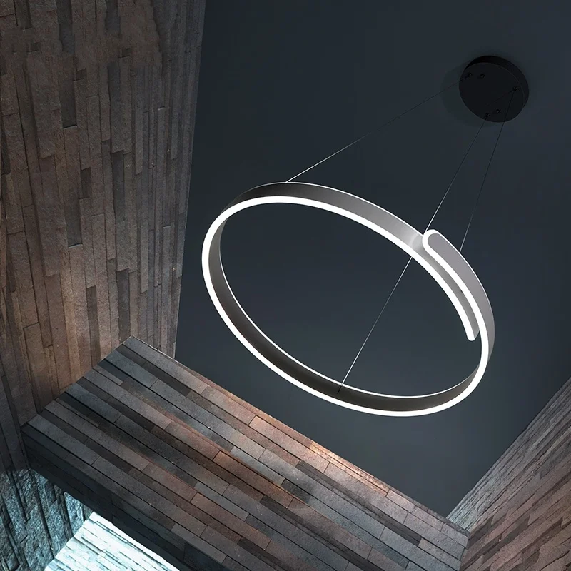 

Simple Ring Pendant Lamp Nordic Modern Creative Designer Lamp Bedroom Dining Room Pendant Lights Living Room Lighting Fixtures