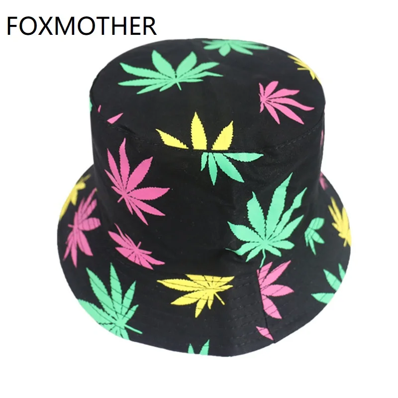 Шапка FOXMOTHER в рыбацком стиле шляпа хип хоп многоцветный лист ведро для мужчин