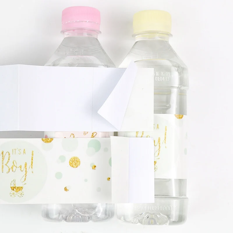 12 шт. это обертки для бутылок мальчиков и девочек водонепроницаемые наклейки