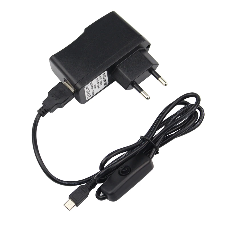 

5V 2.5A Raspberry Pi 3 model b источник питания Micro USB AC порт Блок питания адаптер зарядное устройство с выключателем ВКЛ/ВЫКЛ