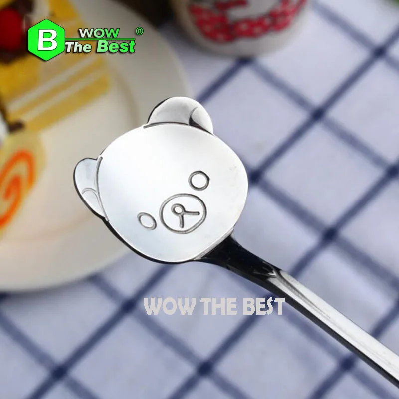 1 шт. детская ложка из нержавеющей стали|creative spoons|spoon cartooncartoon spoon |
