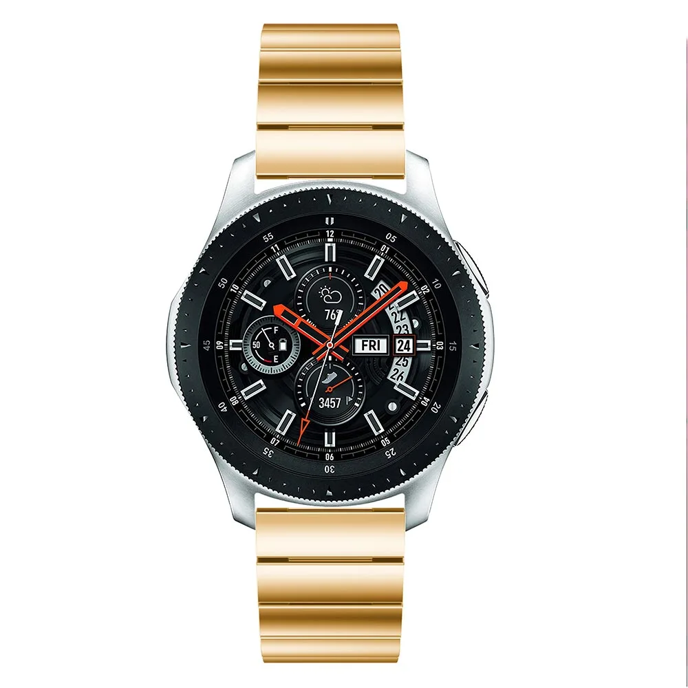 22 мм ремешок для часов из нержавеющей стали для samsung gear S3 Frontier классический ремешок для часов браслет для samsung Galaxy Watch 46 мм ремешок