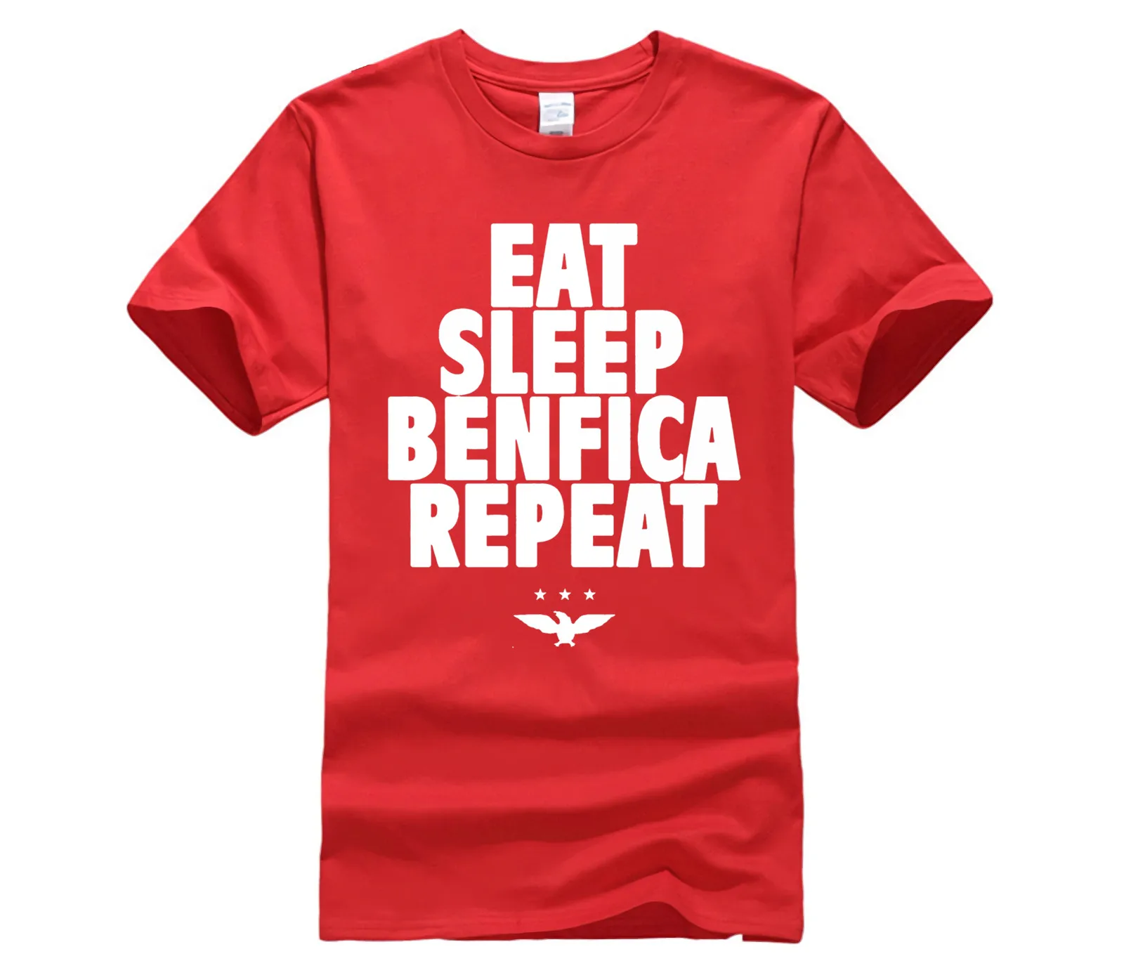 Футболка с надписью Divertente Eat Sleep Benfica Ripetere футболка Uomini самая популярная в