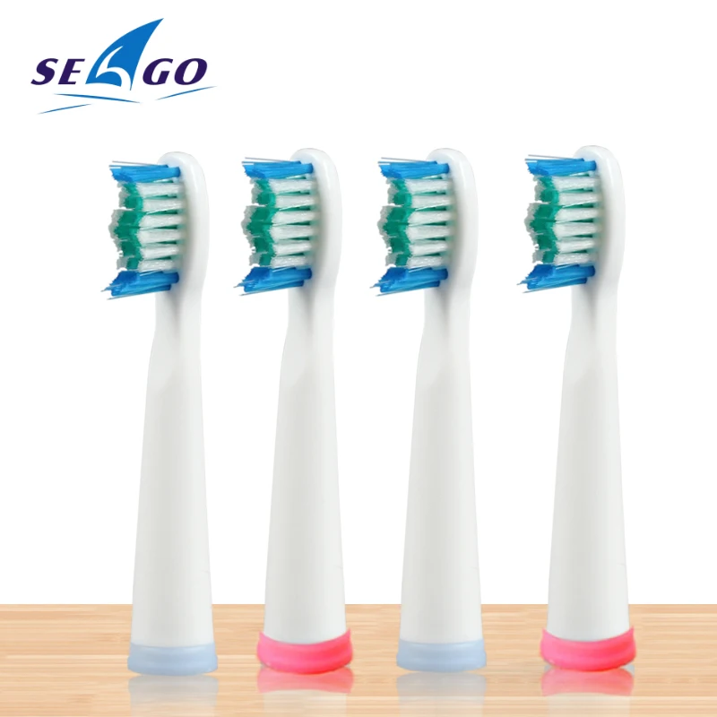 4 шт./лот электрическая зубная щетка головка для SEAGO E4/SG958/SG515/E2/SG910/SG507 Смарт оснастка на электрической зубной щетке головка мягкая насадка