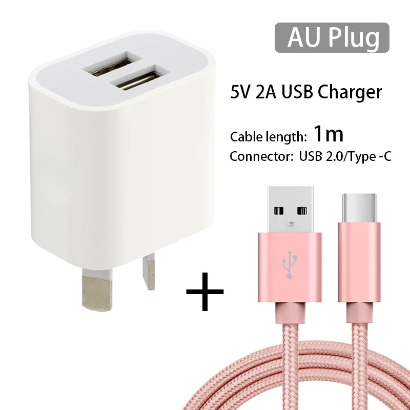 AU Plug Travel Charger adapter with USB Type-C cable For Huawei P20 P30 nova Mate 20/OPPO R17 Find X/for Xiaomi 8 redmi note7 | Мобильные