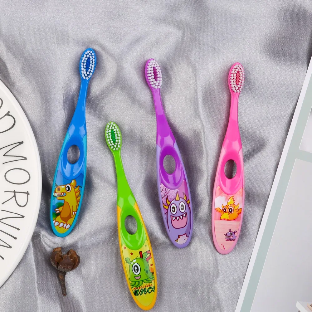 1 упаковка Уход за полостью рта детей Зубная щётка мягкой щетиной милый