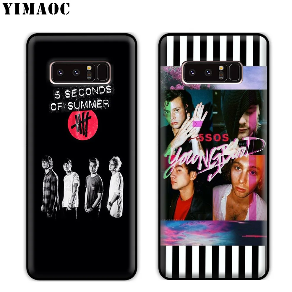 YIMAOC 5 Seconds Of Summer Soft Silicone Case for Samsung Galaxy Note 10 Plus 9 8 A9 A8 A6 2018 A5 A3 2017 2016 |